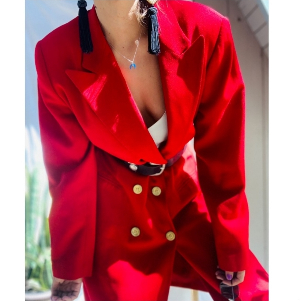 VTG 90s Harve Benard Longline Blazer Jacket - Picture 8 of 9